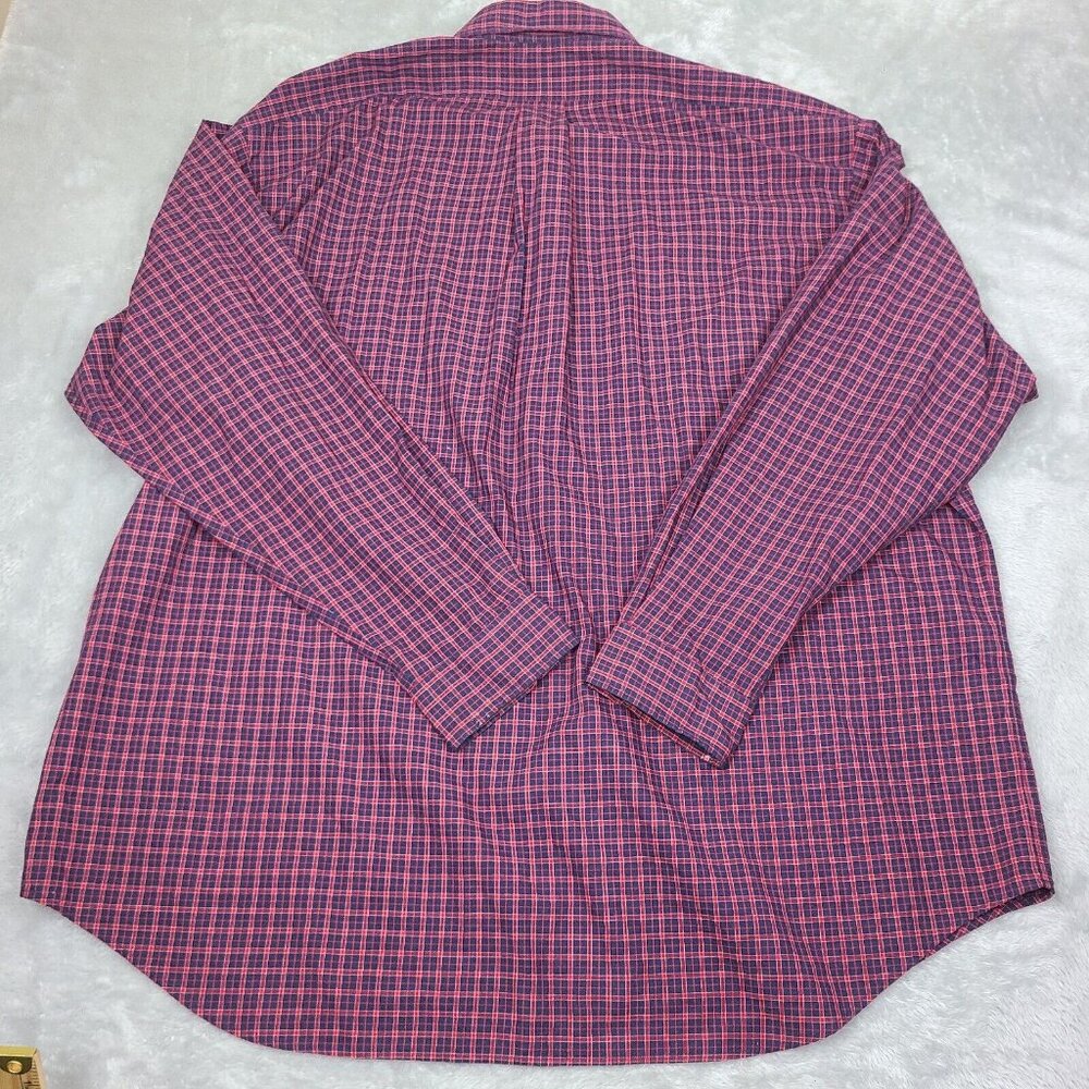 Polo Ralph Lauren Blake Fit Red and Purple Plaid Button Down Size 2XL - Picture 7 of 7
